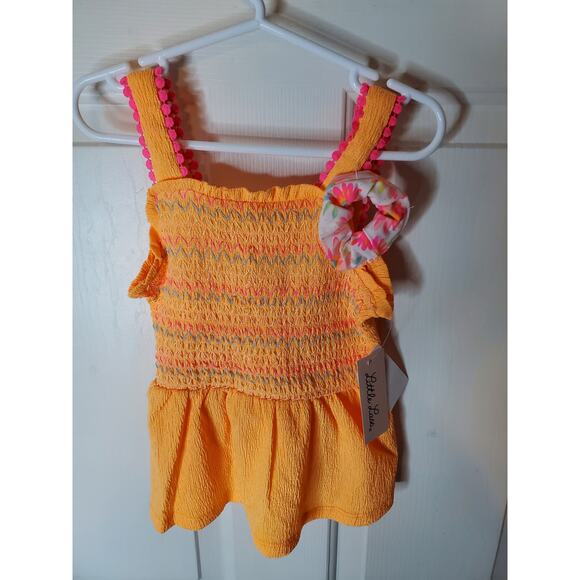 Little Lass Two Piece Shorts/Peplum Tank Top Set, NWT, 3T - Picture 3 of 10